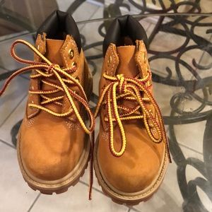Toddler boys wheat timberland boots